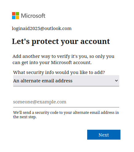 Account Verification Page