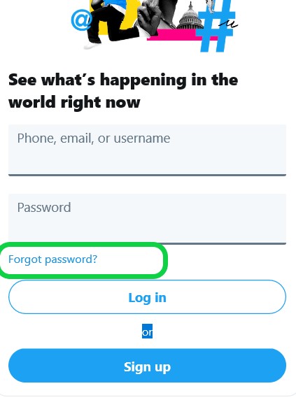 Forgot Password Button