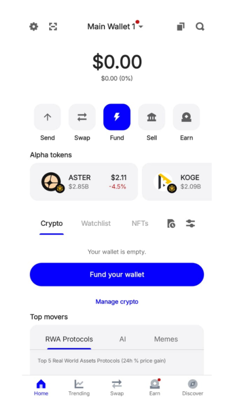 Trust Wallet Tab