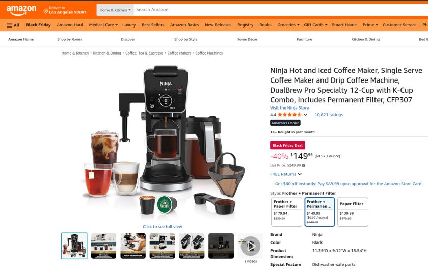 Black Friday Sale: Ninja Coffee System