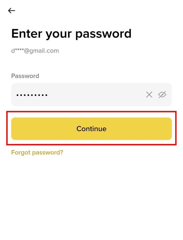 Enter Password